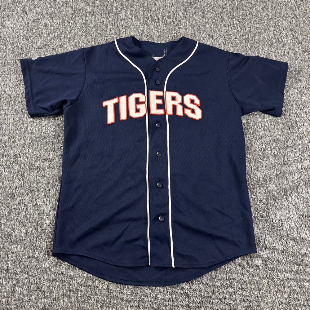 Detroit Tigers Juan Gonzalez Vintage Majestic Baseball Jersey Navy Blue Large